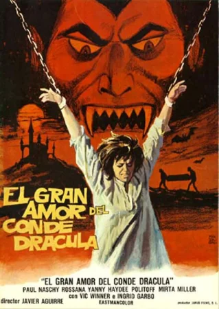 Смотреть эротический фильм Большая любовь графа Дракулы / El gran amor del conde Dracula (1973) онлайн